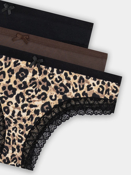 Изображение товара Комплект женских трусов Mark Formelle 412281-3 (р.98, леопард)