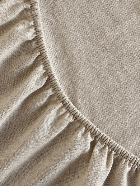 Изображение товара Простыня Sima-Land Home Linen collection на резинке / 10857013 (бежевый)