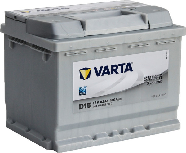 Изображение товара Автомобильный аккумулятор Varta Silver D15 63R 610A