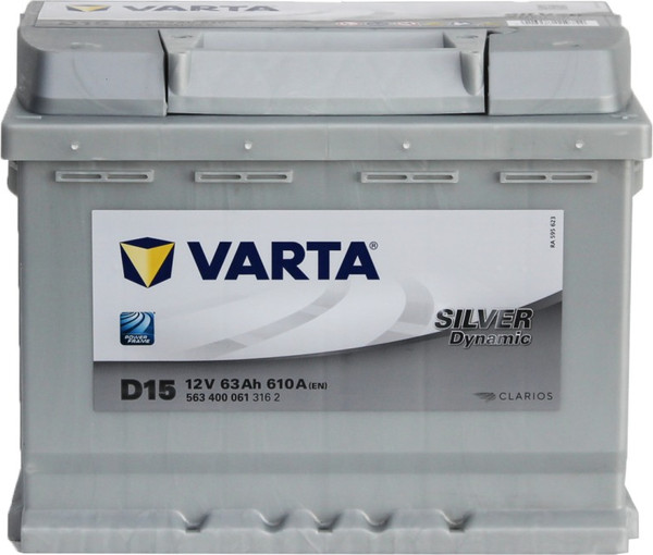 Изображение товара Автомобильный аккумулятор Varta Silver D15 63R 610A