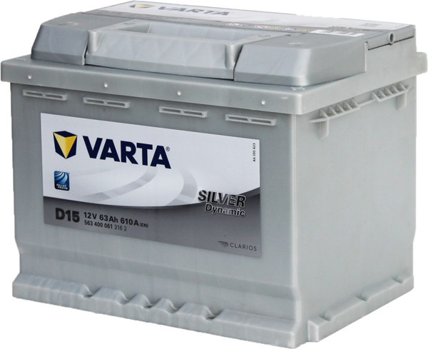 Изображение товара Автомобильный аккумулятор Varta Silver D15 63R 610A