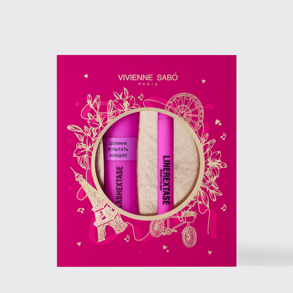 Изображение товара Набор декоративной косметики Vivienne Sabo Тушь Lashextase + Подводка Linerextase (9мл+0.5мл)