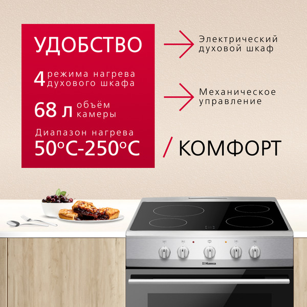 Изображение товара Плита электрическая Hansa FCCS63000H