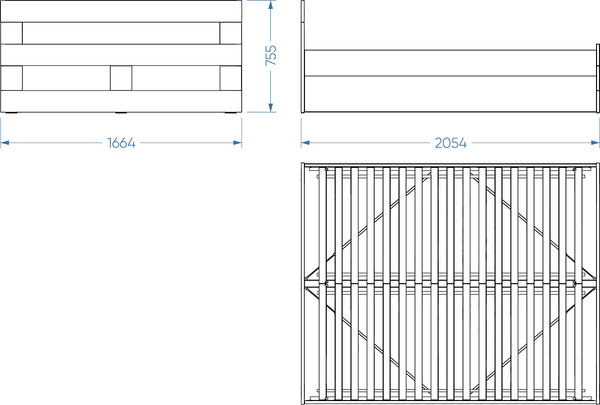 Изображение товара Двуспальная кровать Mio Tesoro Нави 160x200 / 2.15.04.060.19 (кашемир)