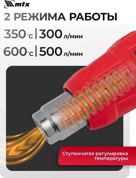 Изображение товара Строительный фен MTX MHG-2000 / 28081