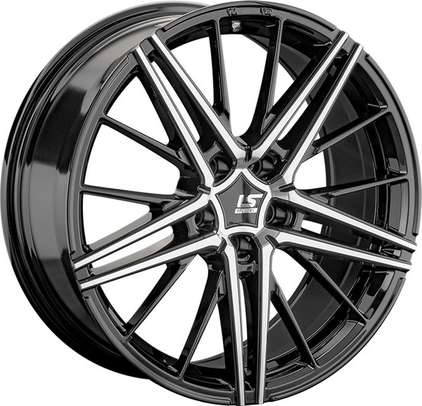 Изображение товара Литой диск LS wheels FlowForming RC76 20x8" 5x120мм DIA 72.6мм ET 40мм BKF
