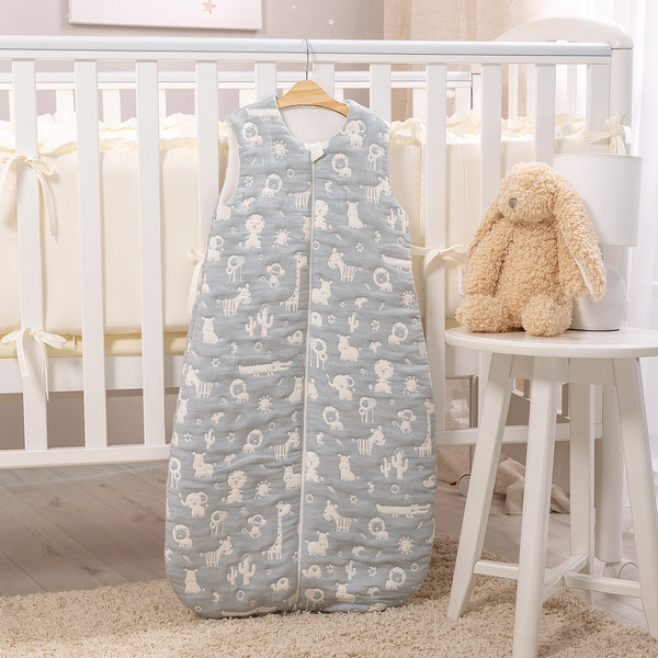 Изображение товара Спальный конверт Perina Soft Cotton / СПП-01.2 (зверюшки голубые)