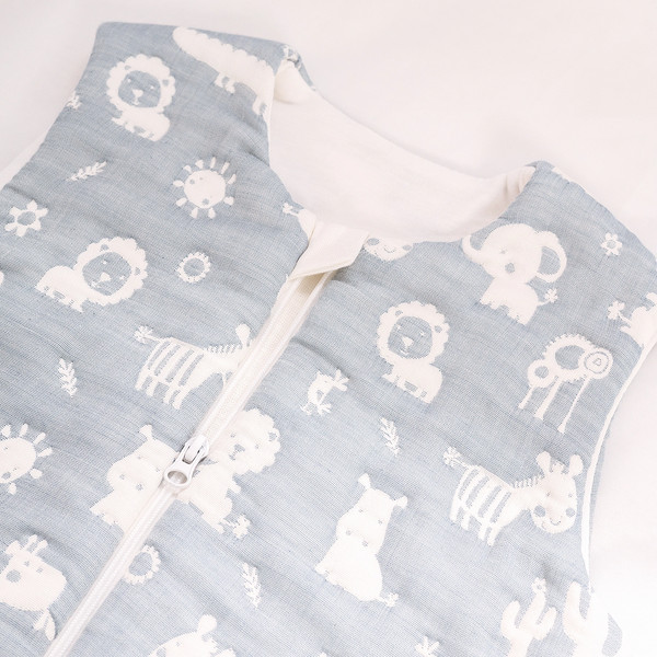 Изображение товара Спальный конверт Perina Soft Cotton / СПП-01.2 (зверюшки голубые)