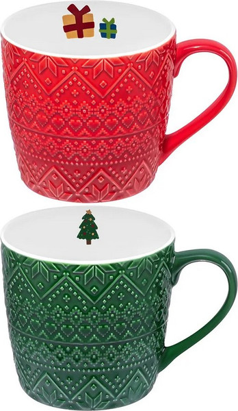 Изображение товара Набор кружек Elan Gallery Зимний узор 880251