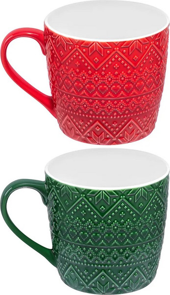 Изображение товара Набор кружек Elan Gallery Зимний узор 880251