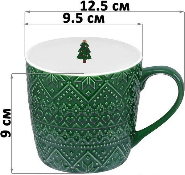 Изображение товара Набор кружек Elan Gallery Зимний узор 880251