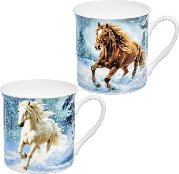 Изображение товара Набор кружек Elan Gallery Лошадь в снегу 880272