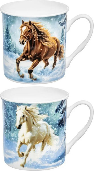 Изображение товара Набор кружек Elan Gallery Лошадь в снегу 880272