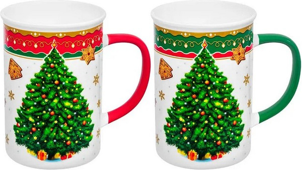 Изображение товара Набор кружек Elan Gallery Новогодняя Елка 880273