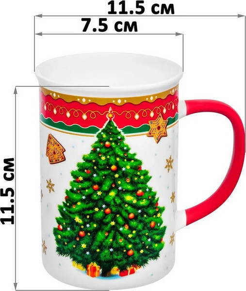 Изображение товара Набор кружек Elan Gallery Новогодняя Елка 880273