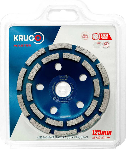 Изображение товара Алмазная чашка Krugo Master 125x22.23мм / 81111250289