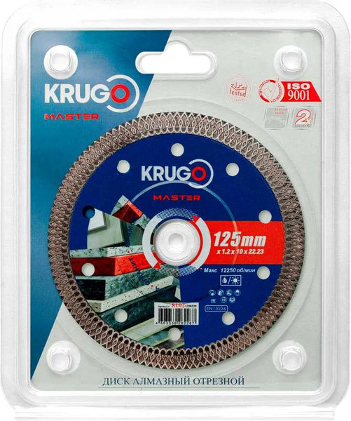 Изображение товара Отрезной диск алмазный Krugo Master 81021250229