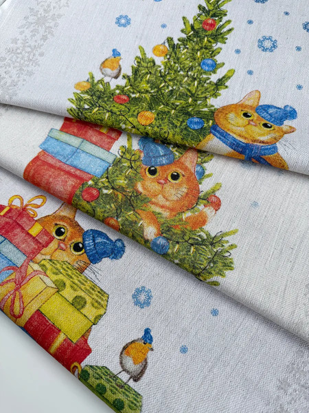 Изображение товара Набор полотенец Pole Kvetak (Беларускі лён) 46x60 20С189-ШР (391 Навагоднiя прыгоды-3 1)