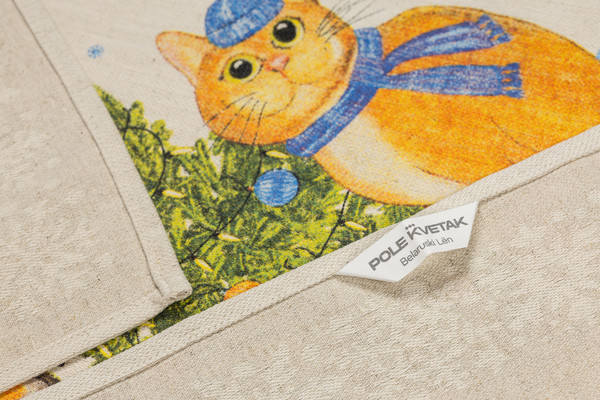 Изображение товара Набор полотенец Pole Kvetak (Беларускі лён) 46x60 20С189-ШР (391 Навагоднiя прыгоды-3 1)