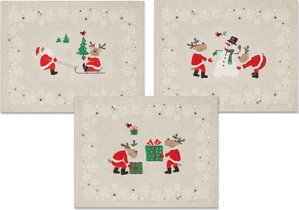 Набор полотенец Pole Kvetak (Беларускі лён) 46x60 24С27-ШР (49 Олени-3 1)