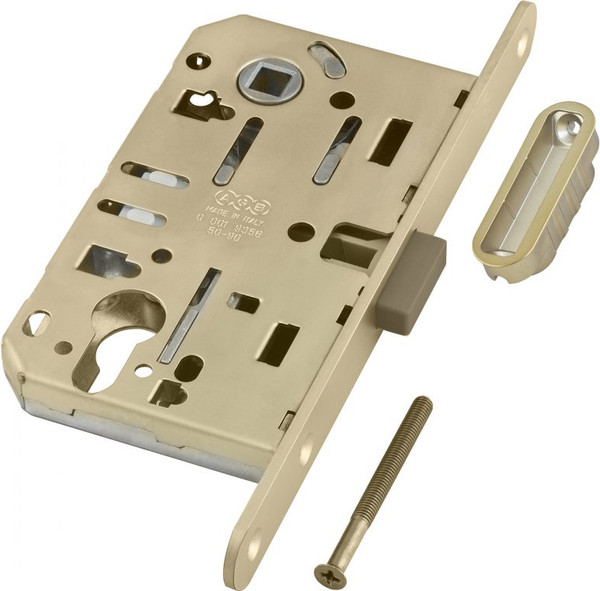 Изображение товара Замок врезной AGB B06103.50.23.640 (матовое золото)