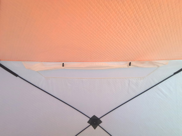 Изображение товара Палатка Пингвин Shelters MrFisher ЛОНГ 250 (белый/оранжевый)