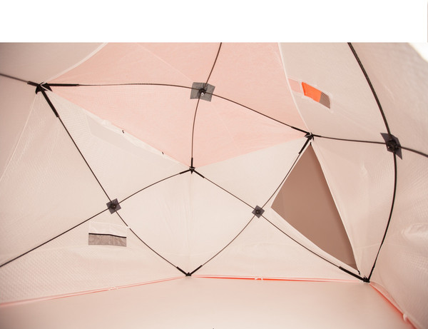 Изображение товара Палатка Пингвин Shelters MrFisher ЛОНГ 250 (белый/оранжевый)