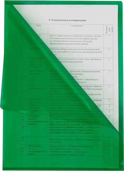 Изображение товара Папка-уголок Brauberg Universal / 273048 (зеленый)