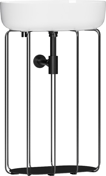 Изображение товара Консоль для ванной Belux Тристан Турин-560 (19, черный матовый)