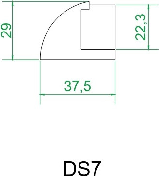 Изображение товара Ограничитель дверной Vantage DS7 BL (черный)