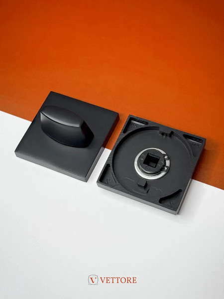 Изображение товара Фиксатор дверной защелки Vettore BK 2105 MBP (чtрный матовый)