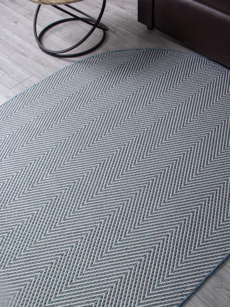 Изображение товара Циновка Merinos Kair S156-OVAL-BLUE (1.2х1.7)