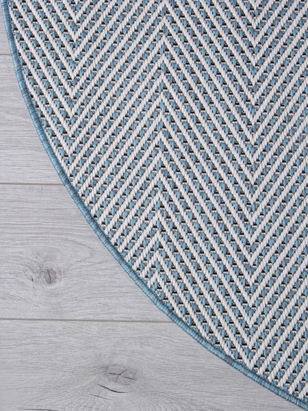 Изображение товара Циновка Merinos Kair S156-OVAL-BLUE (1.2х1.7)