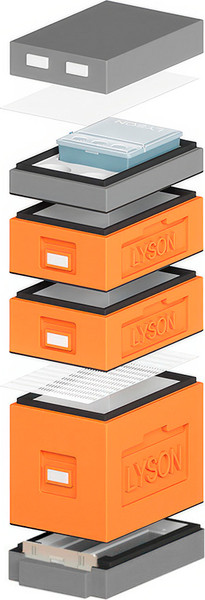 Изображение товара Улей Lyson Дадан На 6 Рамок / WDD58ORG (оранжевый/серый)