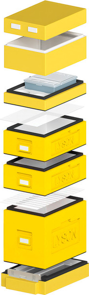 Изображение товара Улей Lyson Дадан На 6 Рамок / WDD02YY (желтый/желтый)