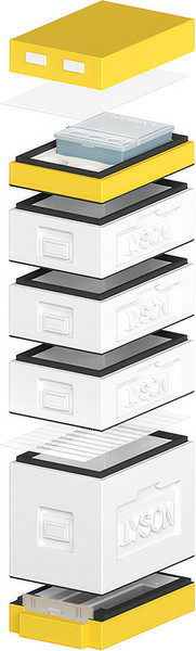 Изображение товара Улей Lyson Дадан На 6 Рамок / WDD03WY (неокрашенный/желтый)