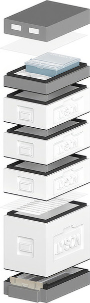 Изображение товара Улей Lyson Дадан На 6 Рамок / WDD03WG (неокрашенный/серый)