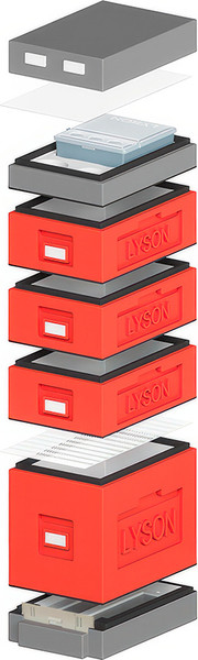 Изображение товара Улей Lyson Дадан На 6 Рамок / WDD41 (красный/серый)