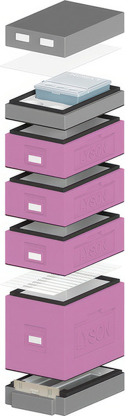 Изображение товара Улей Lyson Дадан На 6 Рамок / WDD39 (фиолетовый/серый)