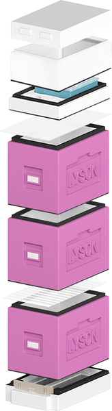 Изображение товара Улей Lyson Дадан На 6 Рамок / WDD114PUW (фиолетовый/неокрашенный)