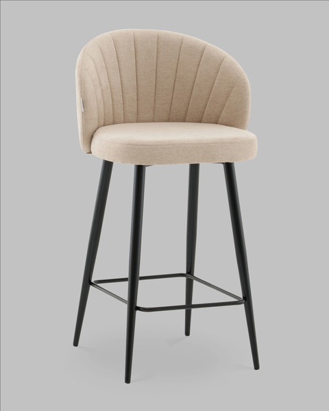Изображение товара Стул барный Stool Group Ханнингем (велюр бежевый)
