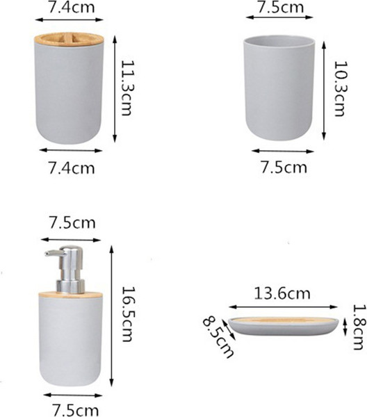 Изображение товара Набор аксессуаров для ванной Saniteco 6499004368C