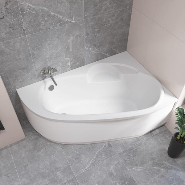 Изображение товара Ванна акриловая Lauter Valencia 170x110 / 2102170R (с каркасом и сифоном 21Y11021 матовый черный)