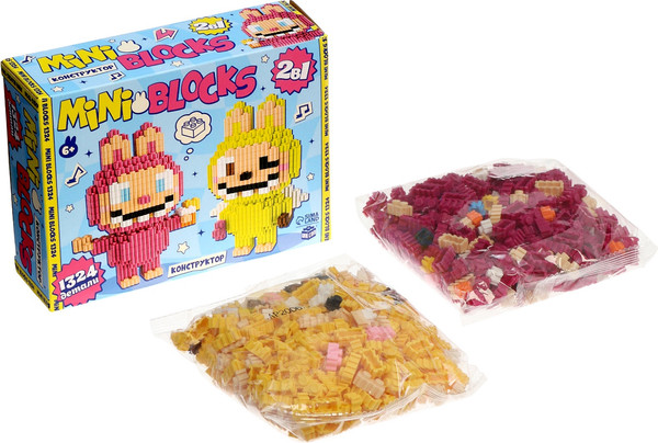 Изображение товара Микроконструктор Unicon Mini Blocks. Монстрики LB001-05/LB001-06 / 10897029 (1324эл)