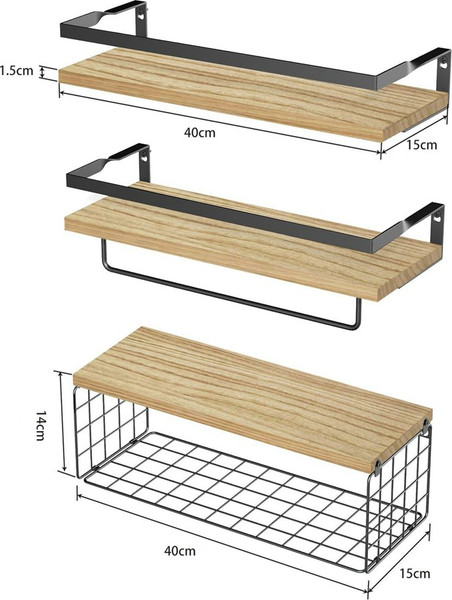 Изображение товара Комплект полок для ванной Saniteco 6407001396A