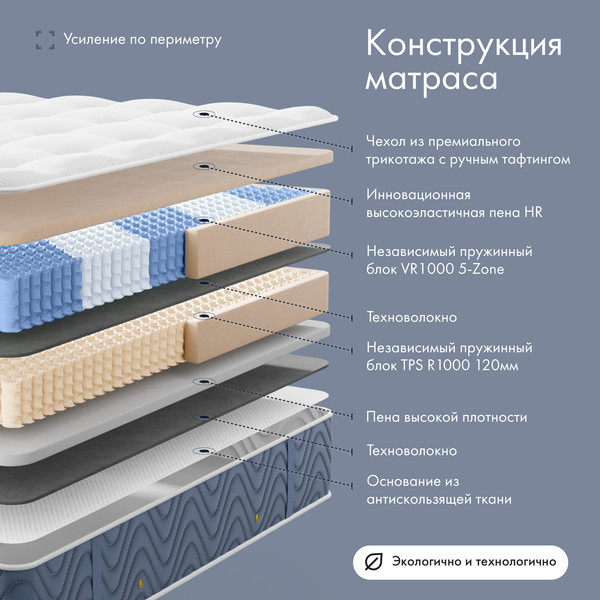 Изображение товара Матрас VELUNA Palato 160x200x35