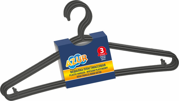 Изображение товара Набор пластиковых вешалок-плечиков Azur 067030 (3шт)