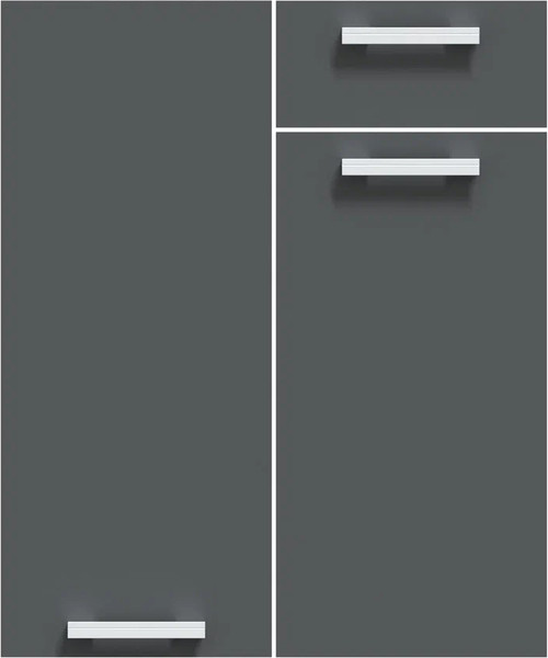 Изображение товара Кухонный гарнитур Интерлиния Мила Лайт 3.6-ПМ3  (серебро/дуб веллингтон/травертин серый)