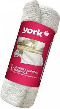 Салфетка хозяйственная York Для пола хлопковая Мега 80х100 / 022300 (белый) — фото 3