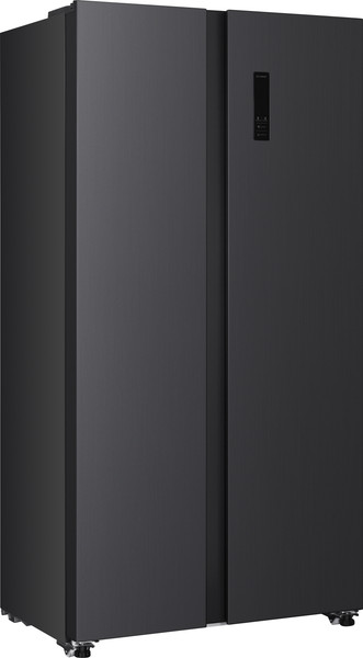 Большой двухдверный холодильник Kraufen RF2-55N черного цвета конструкции Side-by-Side с системой No Frost
